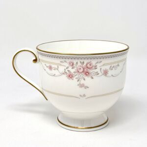 Vintage Oscar De La Renta Bone China Footed Cup Rosanna Pink AF017
